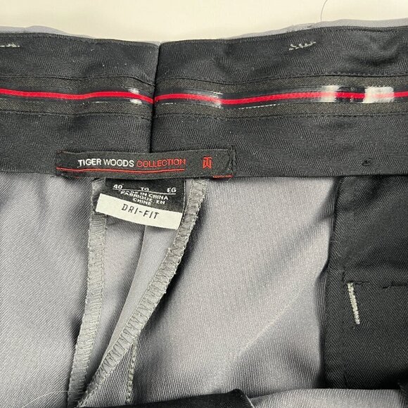 Nike tiger wood collection golf short dri-fit flat front men gray size 40 - Picture 5 of 8